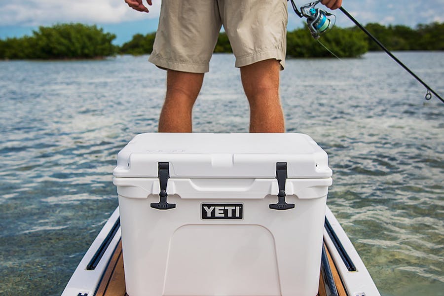 YETI Tundra 35 on a boat